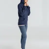 Толстовка с капюшоном унисекс Hoodie, синий меланж, размер 3XL