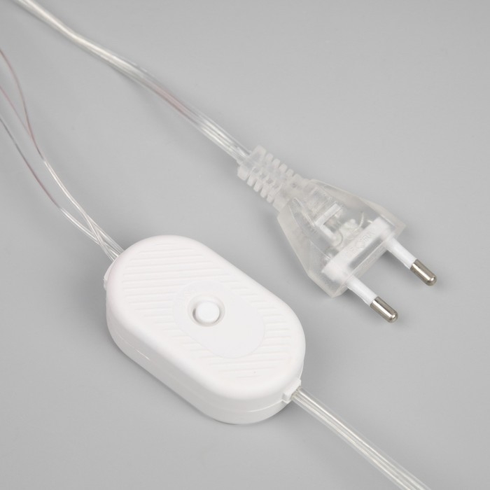 Светодиодная фигура &laquo;Лиса с лисёнком&raquo; 24 &times; 35 &times; 19 см, акрил, 40 LED, 220 В, свечение белое