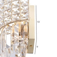 Бра "Минора" Е14 40Вт золото 32х20х20см Бра "Минора" Е14 40Вт золото 32х20х20см