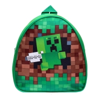 Рюкзак детский для мальчика &laquo;Пиксели&raquo;, 23х20,5 см, + блокнот