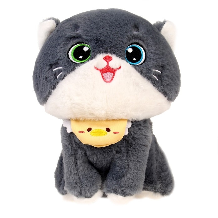 Мягкая игрушка &laquo;Кот&raquo;, размер 21 см, цвет серый