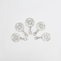 Маркеры для петель &laquo;Лотос&raquo;, d = 20 мм, 5 шт, цвет серебряный