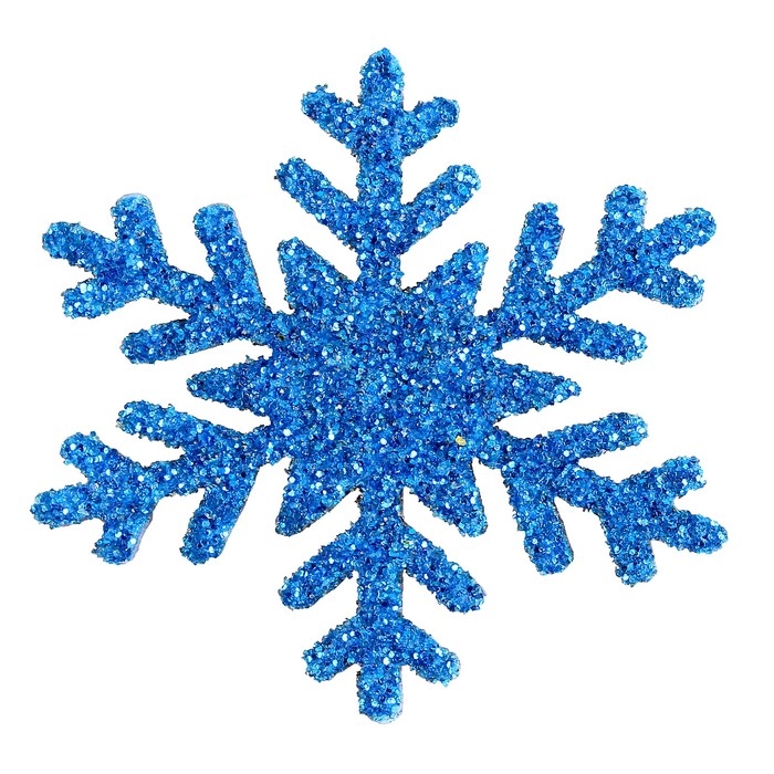 Новый год! Декор &laquo;Снежинки&raquo; на клеевой основе, набор 12 шт.