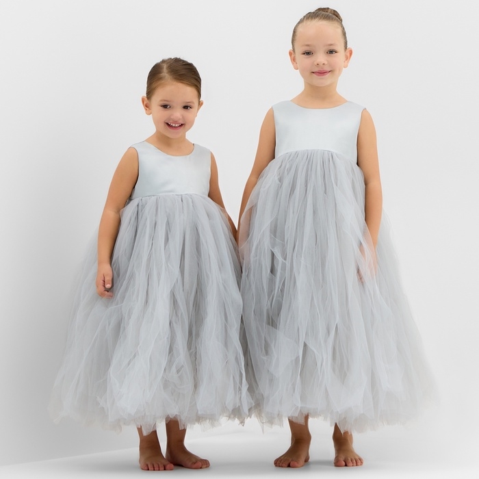 Платье детское нарядное KAFTAN рост 110, серый