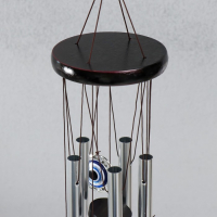 Музыка ветра металл, пластик "От сглаза" 5 трубок, глазки 60 см Музыка ветра металл, пластик "От сглаза" 5 трубок, глазки 60 см