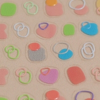 Наклейки для ногтей &laquo;Цветная абстракция&raquo;, объёмные, разноцветные