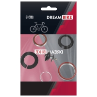 Рулевая колонка Dream Bike 1-1/8"+1.5", алюминий, безрезьбовая, промышленный подшипник Рулевая колонка Dream Bike 1-1/8"+1.5", алюминий, безрезьбовая, промышленный подшипник