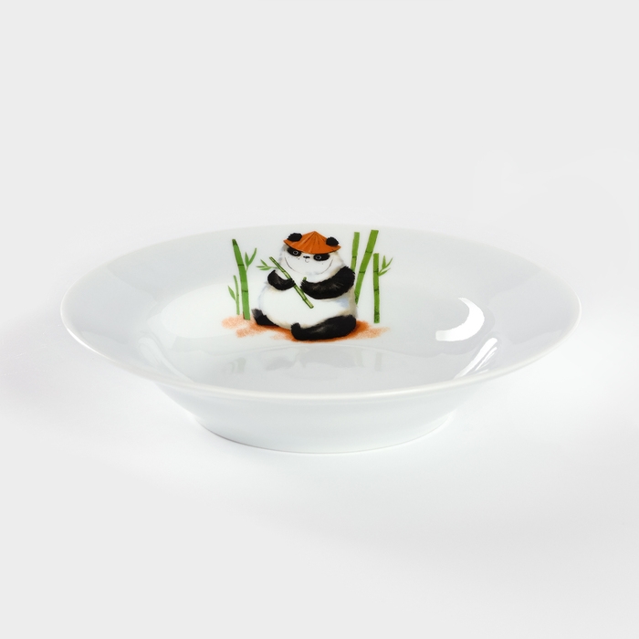 Тарелка глубокая «Панда», 250 мл, d=20 см, белый Тарелка глубокая «Панда», 250 мл, d=20 см, белый