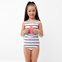 Купальник детский в полоску KAFTAN, рост 134-140 см, белый/черный Купальник детский в полоску KAFTAN, рост 134-140 см, белый/черный