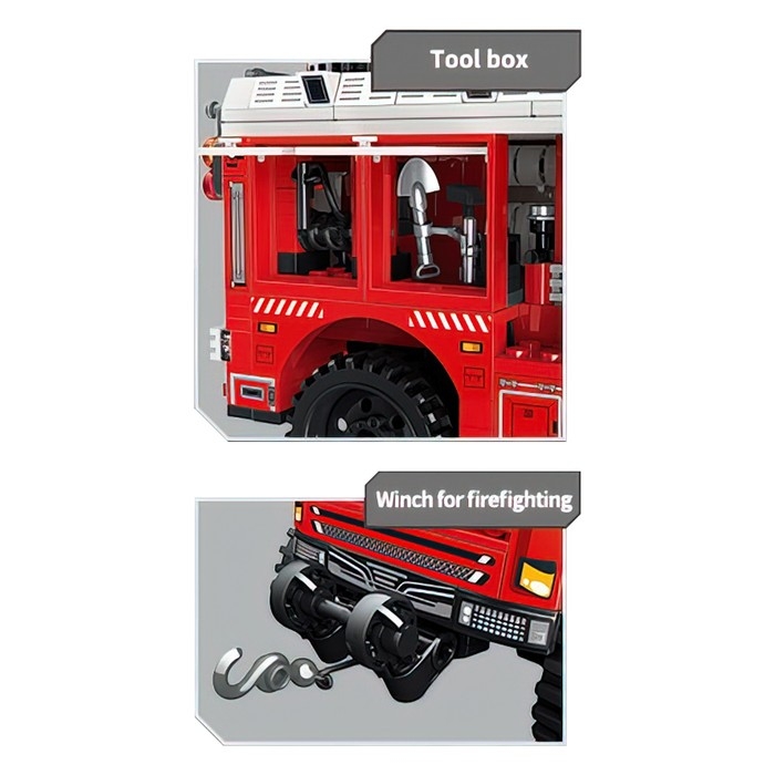 Конструктор Огнеборцы &laquo;Пожар в парке&raquo;, 656 деталей