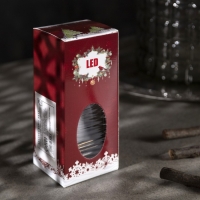 Светодиодная фигура &laquo;Бронзовый фонарь со свечкой&raquo; 5.5 &times; 13 &times; 5.5 см, пластик, батарейки AG13х3 (в комплекет), свечение тёплое белое