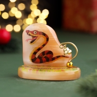 Сувенир "Прекрасной жизни! 2025", с колокольчиком, селенит, 6х6х4,5 см Сувенир "Прекрасной жизни! 2025", с колокольчиком, селенит, 6х6х4,5 см