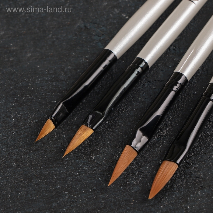 Набор кондитерских кисточек для декорирования &laquo;Топаз&raquo;, 5 шт, цвет белый