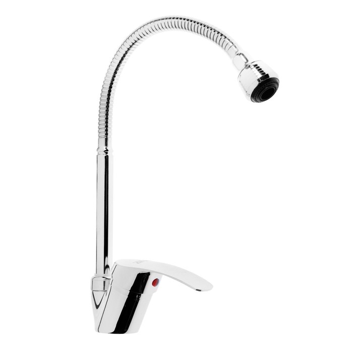 Смеситель для кухни ZEIN ZC2024, гибкий излив, картридж керамика 40 мм, хром Смеситель для кухни ZEIN ZC2024, гибкий излив, картридж керамика 40 мм, хром