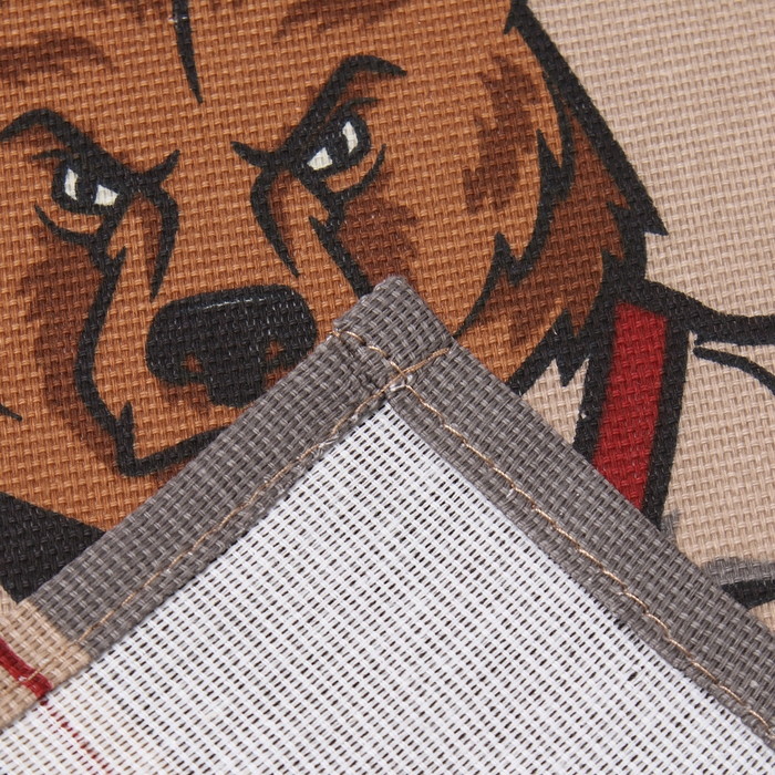 Полотенце кухонные Доляна Полотенце кухонные Доляна "Настоящий защитник" 35х60 см, рогожка, 100% хл, 160г/м2