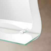 Зеркало &laquo;Облако&raquo;, с пескоструйной графикой, настенное, с полочкой, 40,5&times;60 см