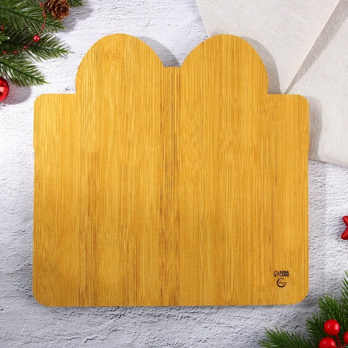 Новый год. Менажница деревянная &laquo;Подарок&raquo;, 28.9 х 28.9 см