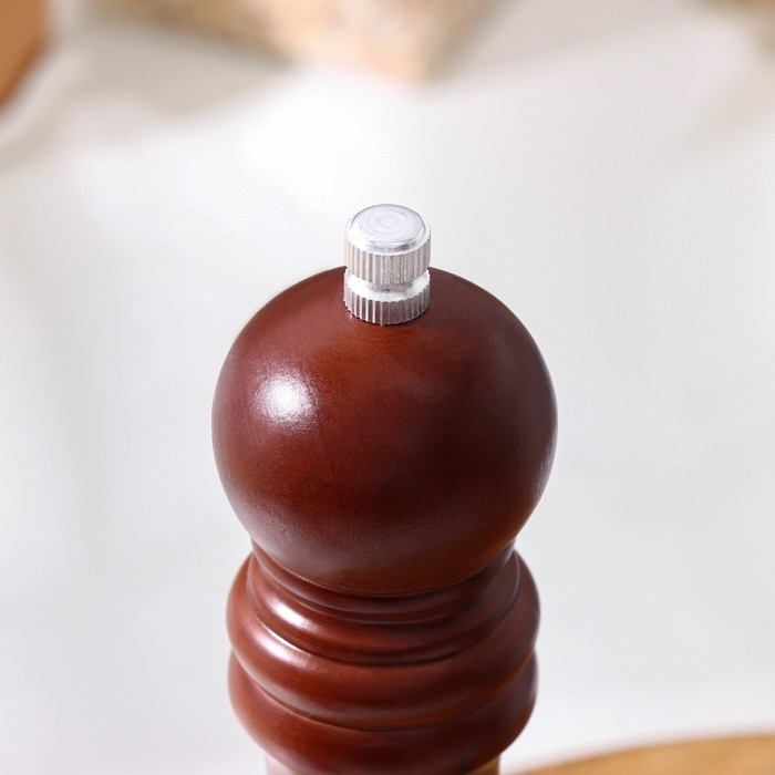 Мельница для специй Доляна, 21&times;4,5 см, металлический механизм, цвет тёмное дерево