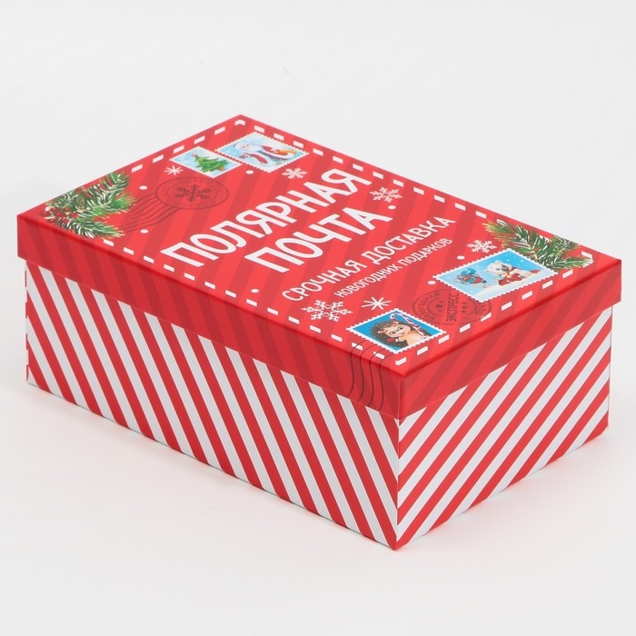Набор подарочных коробок 6 в 1 &laquo;Почта&raquo;, 20 х 12.5 х 7.5 ‒ 32.5 х 20 х 12.5 см, Новый год