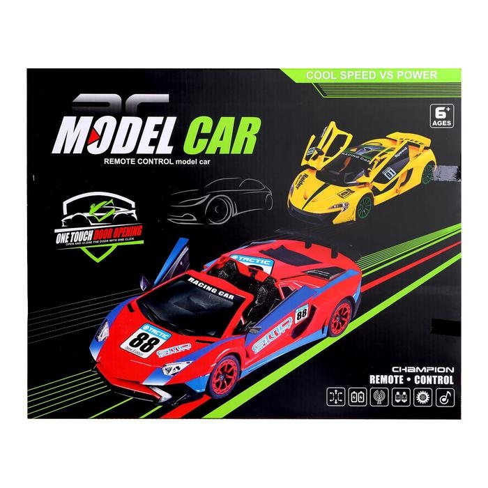 Машина радиоуправляемая &laquo;Купе&raquo;, открываются двери, работает от батареек