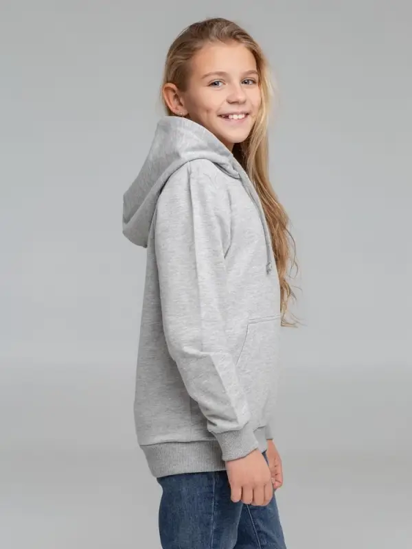 Худи детское Kirenga Kids 2.0, серый меланж, 10 лет