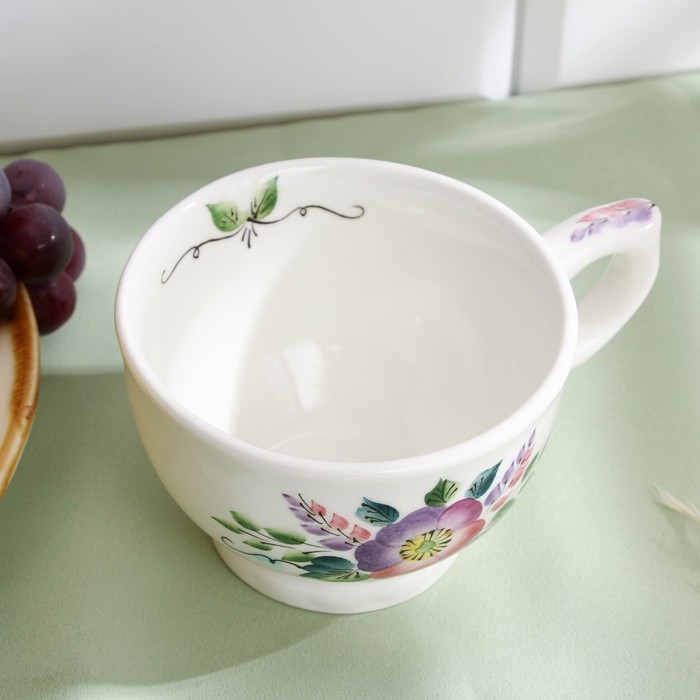 Чайная пара &laquo;Шиповник&raquo;,  0,29 л, 15&times;8,4 см, 1 сорт,  Гурова В.П.