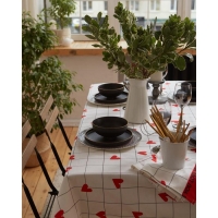 Скатерть "Этель" Love is 149х110см, 100% хлопок, саржа 190 г/м2