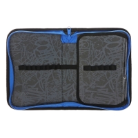 Пенал 1 секция, 130х200, откидная планка, ламинированный картон, для мальчика, синий/чёрный, Seventeen