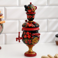 Сувенир &laquo;Самовар&raquo;, хохлома