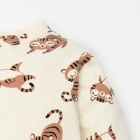 Комбинезон в набивку Крошка Я "Тигруля", рост 80-86 см, бежевый