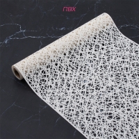 Дорожка сервировочная на стол Доляна &laquo;Паутинка&raquo;, 150&times;33 см, белая