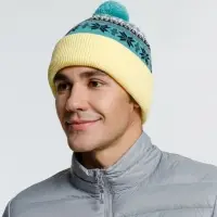 Шапка Mirakler, зеленая с желтым