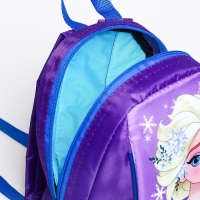 Рюкзак детский, отдел на молнии, 20 х 13 х 26 см «Эльза», Холодное сердце Рюкзак детский, отдел на молнии, 20 х 13 х 26 см «Эльза», Холодное сердце