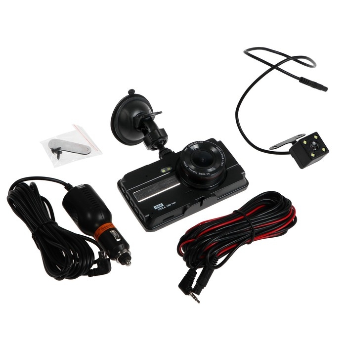 Видеорегистратор Cartage Premium, 2 камеры, HD 1080P, IPS 4, обзор 120&deg;