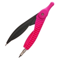 Циркуль пластиковый ErichKrause "Accent", 122мм, PVC чехол, микс Циркуль пластиковый ErichKrause "Accent", 122мм, PVC чехол, микс