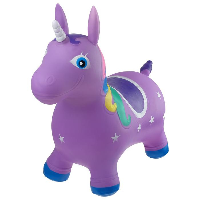 Попрыгун ZABIAKA &laquo;Единорог&raquo;, 58х26х52 см, 1300 г, цвет МИКС