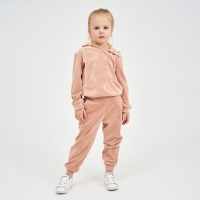Костюм детский (толстовка, брюки) KAFTAN "Basic line" р.34 (122-128), пудра Костюм детский (толстовка, брюки) KAFTAN "Basic line" р.34 (122-128), пудра