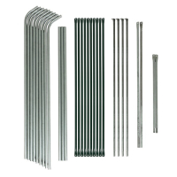 Теплица, 2,5 &times; 2,45 &times; 2,1 м, оцинкованный металл, профиль d = 25 мм, чехол из спанбонда 90 г/м&sup2;, МИКС