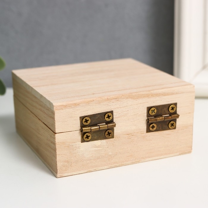 Шкатулка дерево для росписи Шкатулка дерево для росписи "Квадрат" 4х8х8 см