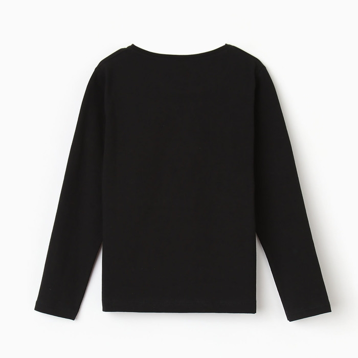 Лонгслив для девочки, цвет чёрный, рост 116 см Лонгслив для девочки, цвет чёрный, рост 116 см