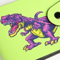 Кошелёк на кнопке, цвет зелёный