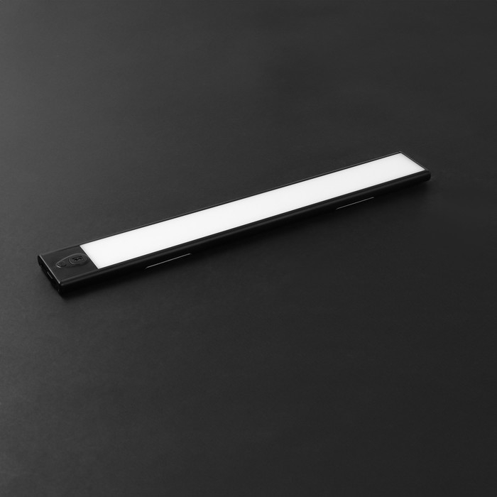 Светильник светодиодный, 30см, 3Вт, IP20, бесконтактный выкл., аккум. бат., 5В, 4000K, черн.   94245