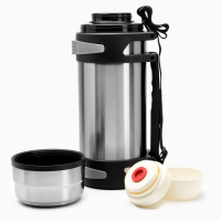 Термос, 4 л, Volume "Колумб", с двумя кружками, с ремешком, сохраняет тепло 24 ч, 15 х 39.8 см, хром Термос, 4 л, Volume "Колумб", с двумя кружками, с ремешком, сохраняет тепло 24 ч, 15 х 39.8 см, хром