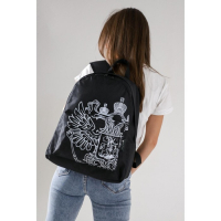 Рюкзак &laquo;Герб&raquo;, 33х13х40, отд на молнии, н/карман, черный