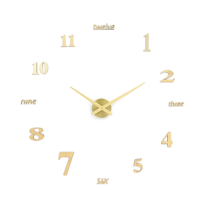 Часы настенные интерьерные, 3d, наклейка, большие, d-120 см Часы настенные интерьерные, 3d, наклейка, большие, d-120 см