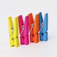 Прищепки разноцветные декоративные "Классика" (набор 20 шт) 3,5 см, 10 цветов Прищепки разноцветные декоративные "Классика" (набор 20 шт) 3,5 см, 10 цветов