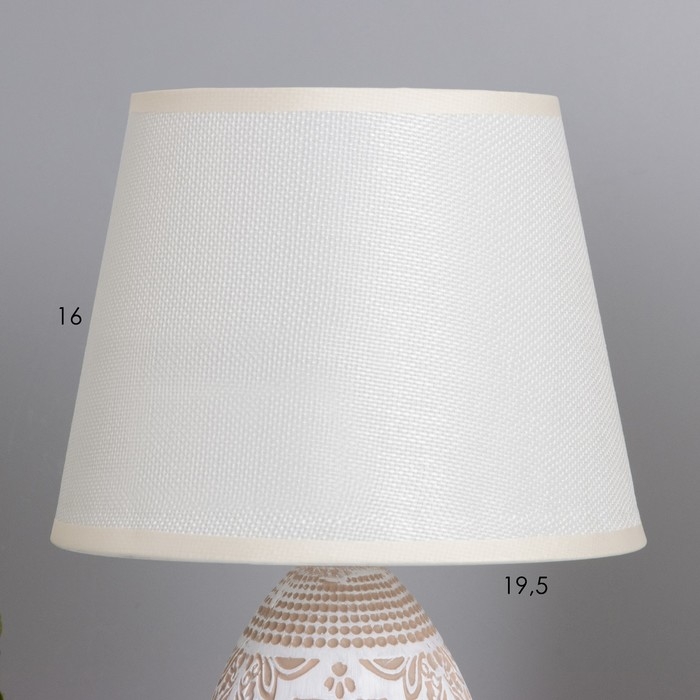 Лампа настольная Лампа настольная "Замира" 1х40Вт Е14 какао 20х20х32см