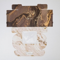 Коробка для эклеров, кондитерская упаковка, 4 вкладыша, «Мрамор», 20 х 15 х 5 см Коробка для эклеров, кондитерская упаковка, 4 вкладыша, «Мрамор», 20 х 15 х 5 см