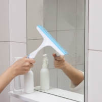 Водосгон с изогнутой ручкой Доляна, 23&times;20 см, 5 см цвет белый