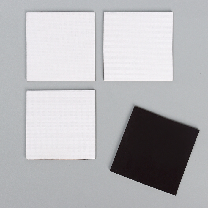 Набор холстов на магните &laquo;Квадрат&raquo;, 7,5 см, 4 шт